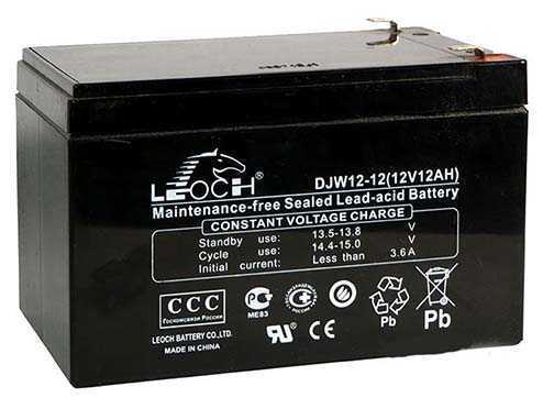 Leoch DJW 12-12 Аккумуляторы фото, изображение
