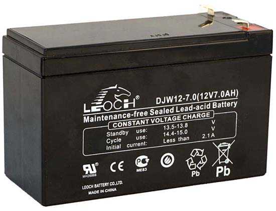 Leoch DJW 12-7,0 Аккумуляторы фото, изображение