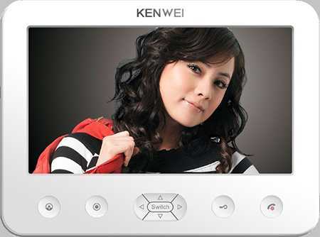 Kenwei KW-E706FC-W100 Vizit белый Видеомониторы фото, изображение