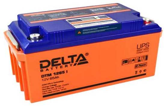 Delta DTM 1265 I Аккумуляторы фото, изображение