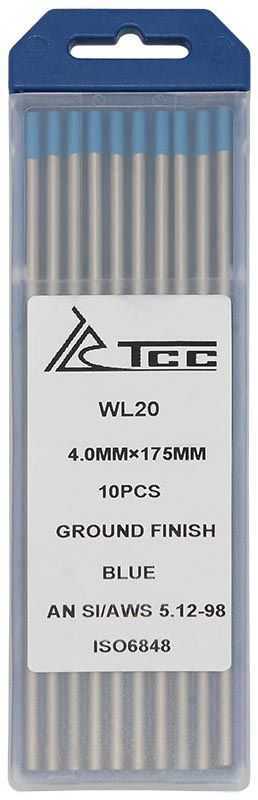 TSS Вольфрамовый электрод синий WL20-175/4,0 (10 шт) Материалы для TIG сварки фото, изображение