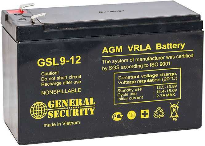 General Security GSL 9-12 Аккумуляторы фото, изображение