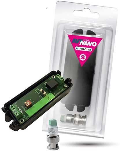 AVT-Nano Active S Передатчик по витой паре 1 канал фото, изображение
