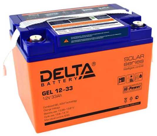 Delta GEL 12-33 Аккумуляторы фото, изображение