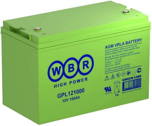 WBR GPL 121200 Аккумуляторы фото, изображение
