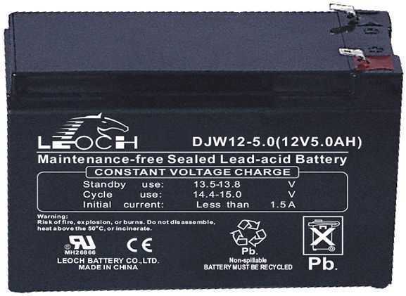 Leoch DJW 12-5,0 Аккумуляторы фото, изображение