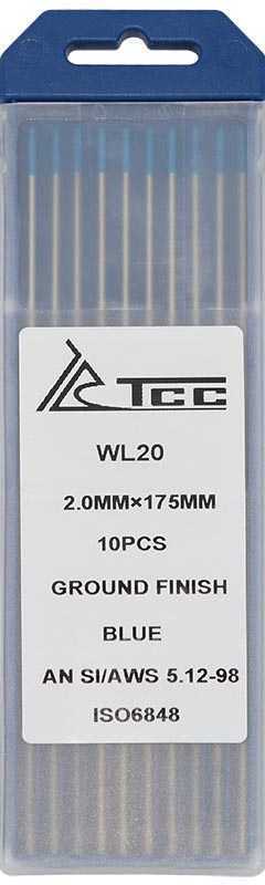 Вольфрамовый электрод синий WL20-175/2,0 (10 шт) Материалы для TIG сварки фото, изображение