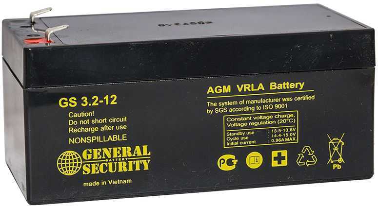 General Security GS 3,2-12 Аккумуляторы фото, изображение