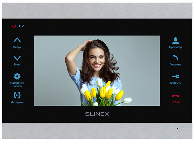Slinex SL-07MHD Silver+Black Цветные видеодомофоны фото, изображение