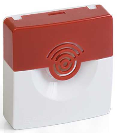 Рубеж ОПОП 2-35 24В (корпус красно-белый) Оповещатели звуковые фото, изображение