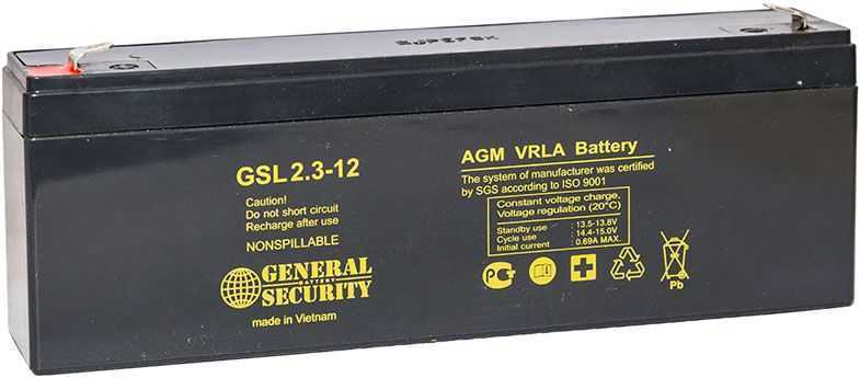 General Security GSL 2,3-12 Аккумуляторы фото, изображение