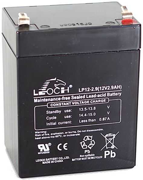 Leoch DJW 12-2,9 Аккумуляторы фото, изображение