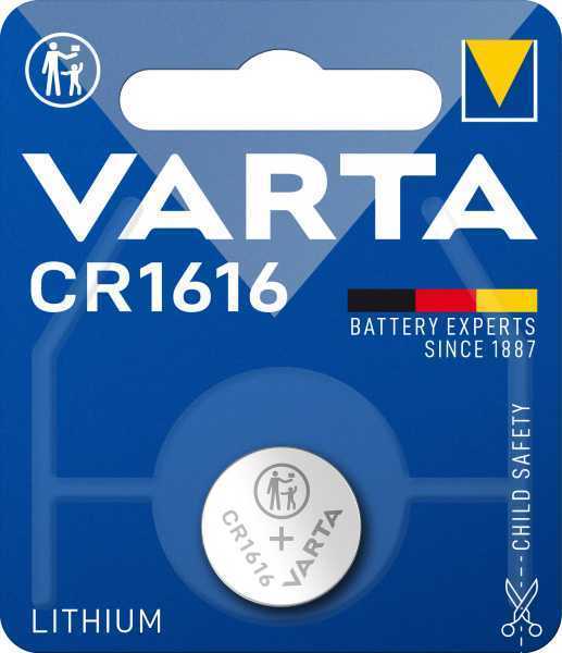 Батарейка Varta ELECTRONICS CR1616 BL1 Lithium 3V (6616) (1/10/100) Элементы питания (батарейки) фото, изображение