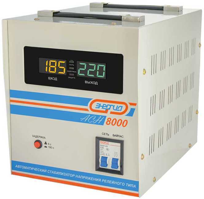 Энергия АСН-8000 с цифр. дисплеем Е0101-0115 Однофазные стабилизаторы фото, изображение