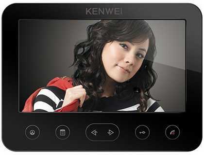 Kenwei KW-E706FC-W100 Vizit черный Видеомониторы фото, изображение