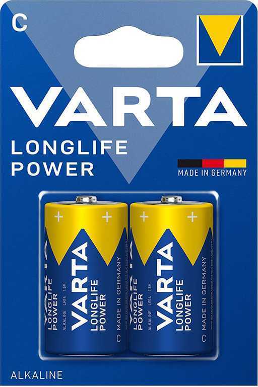Батарейка Varta LONGLIFE POWER (HIGH ENERGY) LR14 C BL2 Alkaline 1.5V (4914) Элементы питания (батарейки) фото, изображение