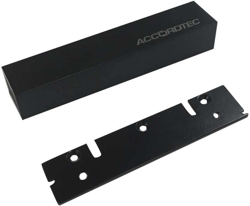 AccordTec ML-200K Premium Black с планкой (AT-13143) Электромагнитные замки для дверей фото, изображение