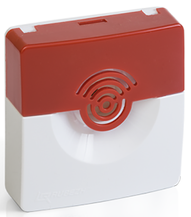 Рубеж ОПОП 2-35 12В (корпус красно-белый) Оповещатели звуковые фото, изображение