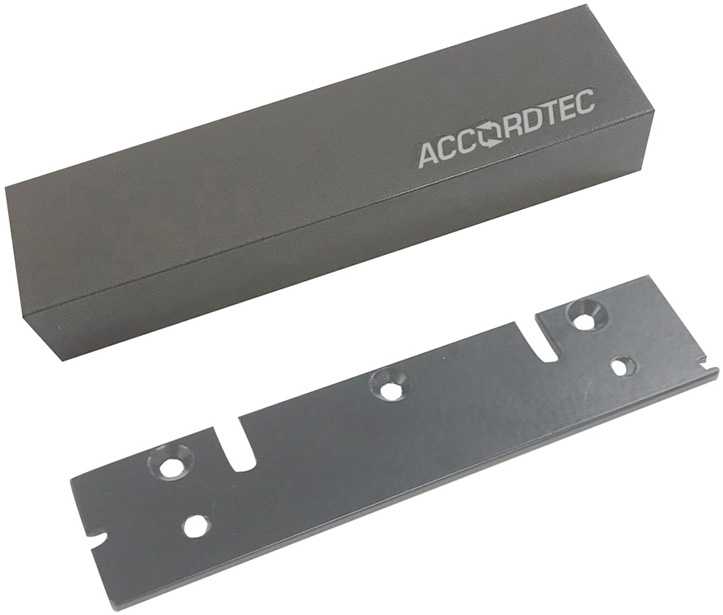 AccordTec ML-200K Premium Grey с планкой (AT-13141) Электромагнитные замки для дверей фото, изображение