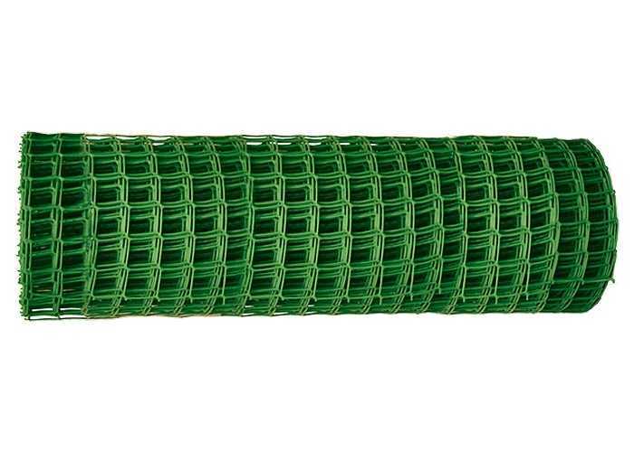 Решетка заборная в рулоне, 1 х 20 м, ячейка 83 х 83 мм, пластиковая, зеленая, Россия Решетки заборные фото, изображение
