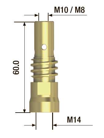 Fubag Адаптер контактного наконечника M8х65 мм (5 шт.) FB.TA.M8.65 MAG фото, изображение