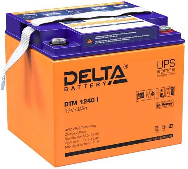 Delta DTM 1240 I Аккумуляторы фото, изображение