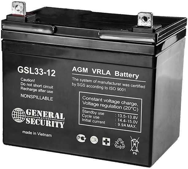 General Security GSL 33-12 Аккумуляторы фото, изображение