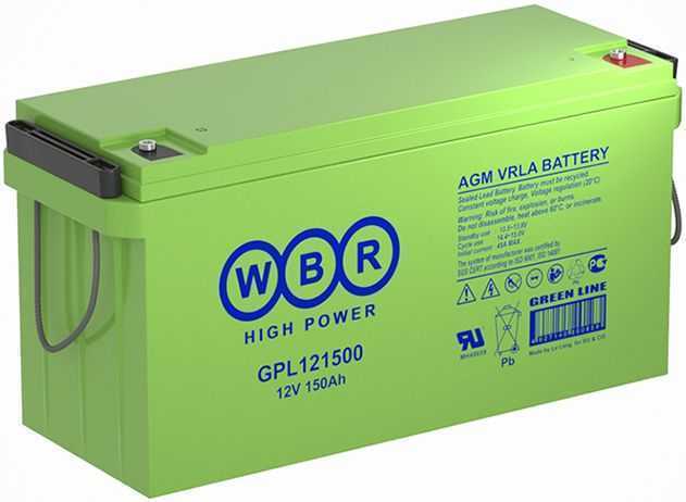 WBR GPL 121500A Аккумуляторы фото, изображение