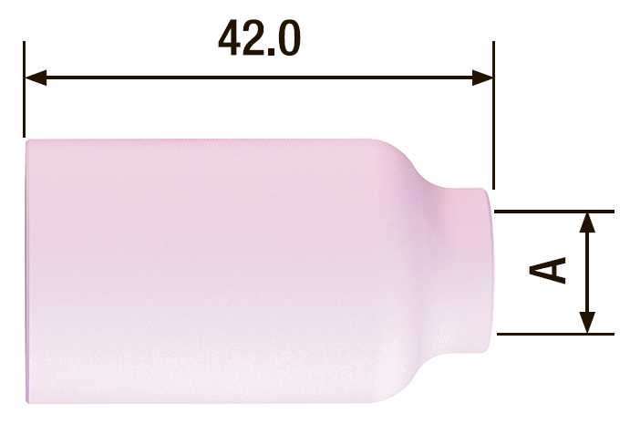 FUBAG Сопло керамическое для газовой линзы №5 ф8 FB TIG 17-18-26 (FB54N17) Аксессуары к горелкам TIG, MIG/MAG фото, изображение