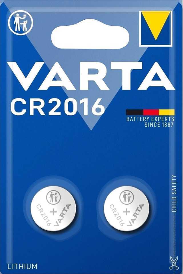 Батарейка Varta ELECTRONICS CR2016 BL2 Lithium 3V (6016) (2/20/200) Элементы питания (батарейки) фото, изображение