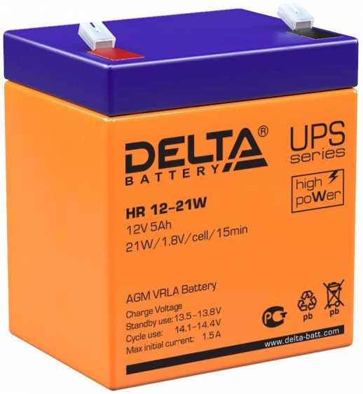 Delta HR 12-21 W Аккумуляторы фото, изображение