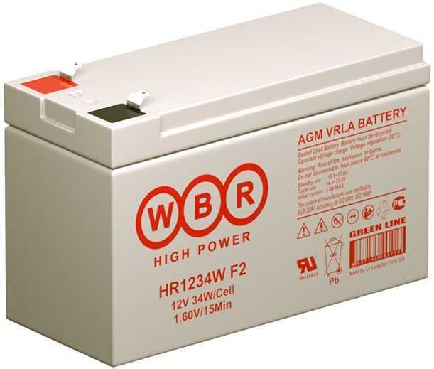 WBR HR 1234W Аккумуляторы фото, изображение