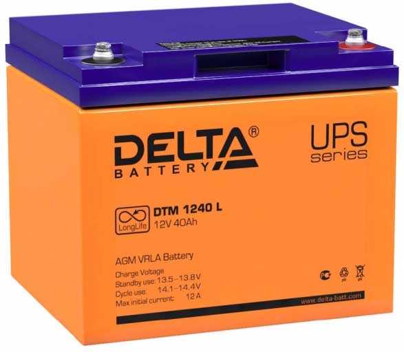 Delta DTM 1240 L Аккумуляторы фото, изображение