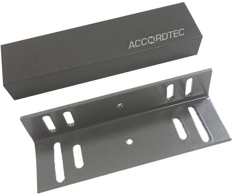 AccordTec ML-200K Premium Grey с уголком (AT-13142) Электромагнитные замки для дверей фото, изображение