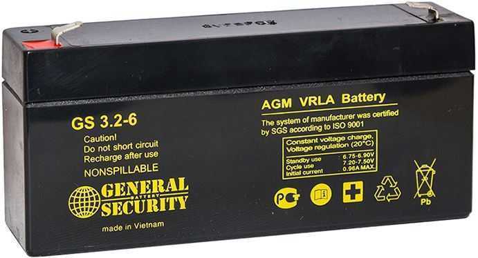 General Security GSL 3.2-6 Аккумуляторы фото, изображение