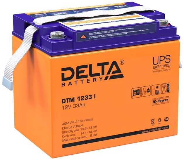 Delta DTM 1233 I Аккумуляторы фото, изображение