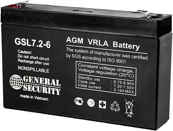 General Security GSL 7,2-6 Аккумуляторы фото, изображение