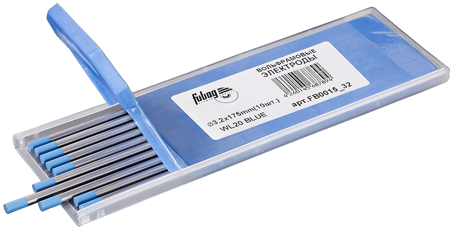 FUBAG Вольфрамовые электроды D3.2x175мм (blue)_WL20 (FB0015_32) Материалы для TIG сварки фото, изображение