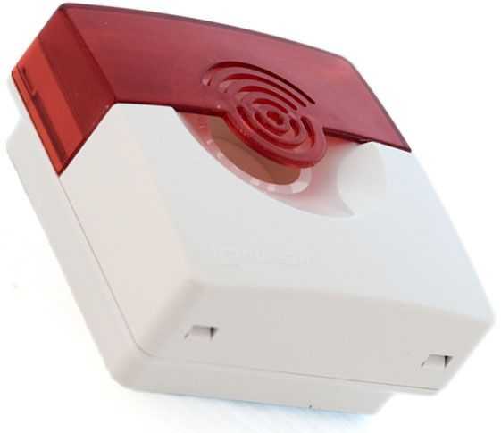 Рубеж ОПОП 124-7 12В (корпус бело/красный) Оповещатели свето-звуковые фото, изображение