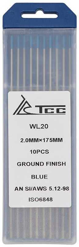 TSS Вольфрамовый электрод синий WL20-175/2,0 (10 шт) Материалы для TIG сварки фото, изображение