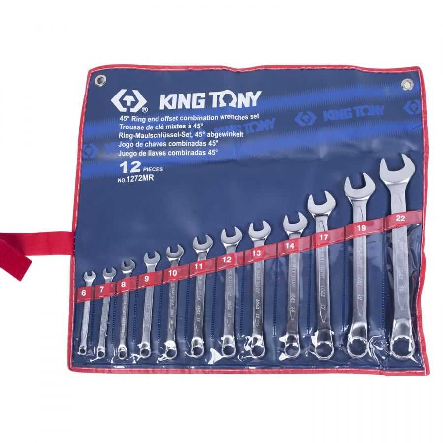 Набор комбинированных ключей, 6-22 мм, 12 предметов KING TONY 1272MR Ключи в наборах фото, изображение