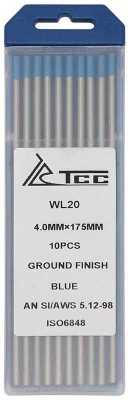 TSS Вольфрамовый электрод синий WL20-175/4,0 (10 шт) Материалы для TIG сварки фото, изображение