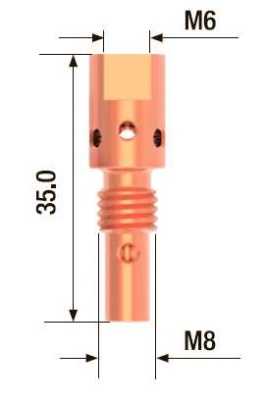 Fubag Адаптер контактного наконечника M8х35 мм (5 шт.) FB.TA.M8.35 MAG фото, изображение