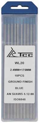 TSS Вольфрамовый электрод синий WL20-175/2,4 (10 шт) Материалы для TIG сварки фото, изображение
