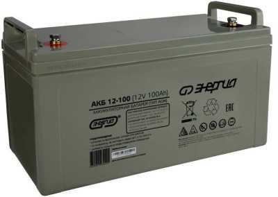 Аккумулятор АКБ 12-100 Энергия Е0201-0017 Аккумуляторы фото, изображение