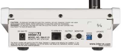 Inter-M RM-911D Микрофоны и микрофонные консоли Inter-M фото, изображение