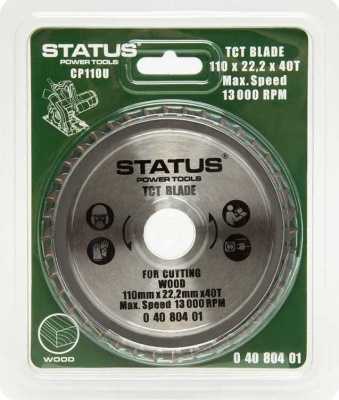 Status ТСТ 40Т (пильный диск для CP 110 U) Для электро и бензопил фото, изображение