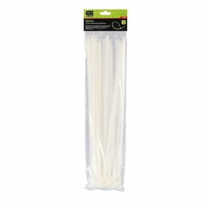 Хомуты, 500 х 8 мм, пластиковые, белые, 50 шт  Сибртех Хомуты пластиковые (стяжки кабельные) фото, изображение