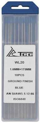 TSS Вольфрамовый электрод синий WL20-175/1.6 (10 шт) Материалы для TIG сварки фото, изображение