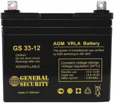General Security GS 33-12 Аккумуляторы фото, изображение